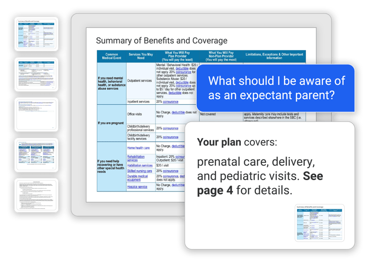 Sidebar presentation page question and answer example image.